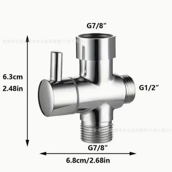 High-Pressure Bidet Spray Gun & Triangle Valve Bathroom Kit