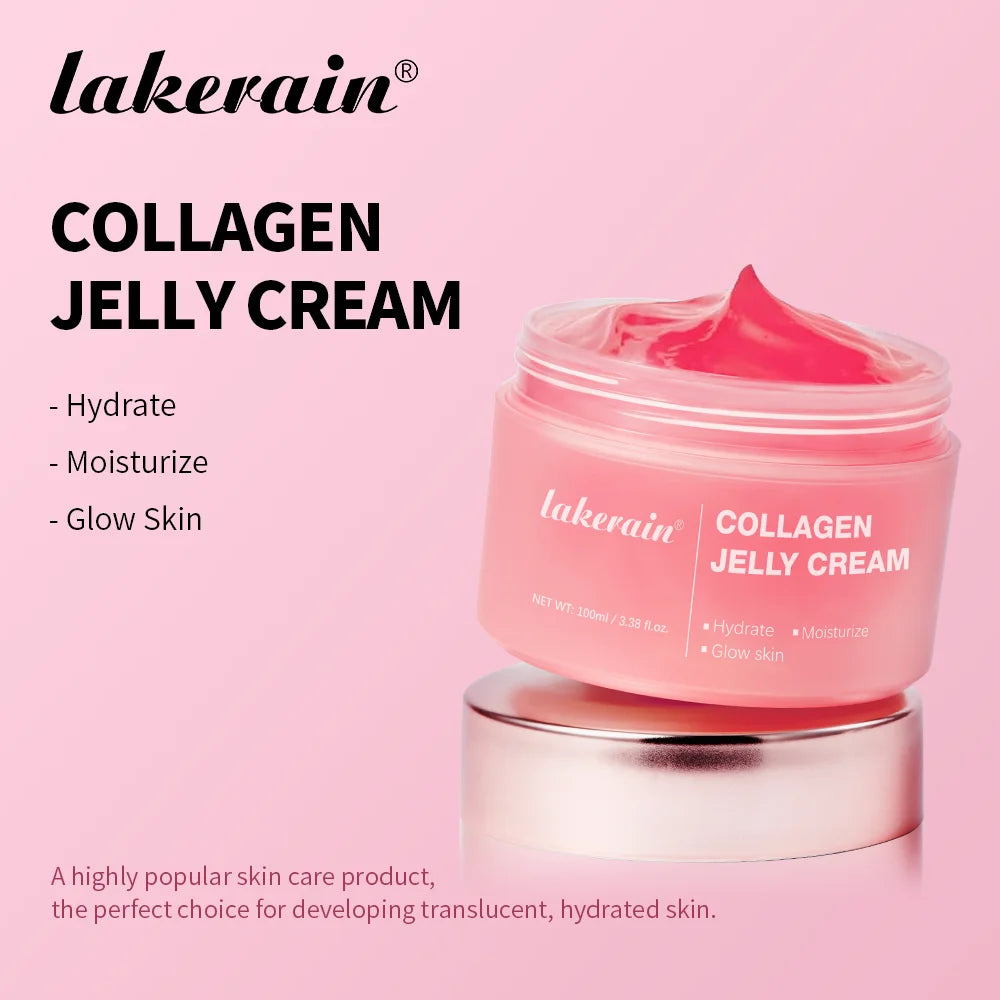 100g Collagen Jelly Cream Hydrolyzed Collagen Soft Moist Jelly Essence Shrinks Pores Moisturizing Smooth Skin Care Products Peaceful Pleasures Health and Wellness