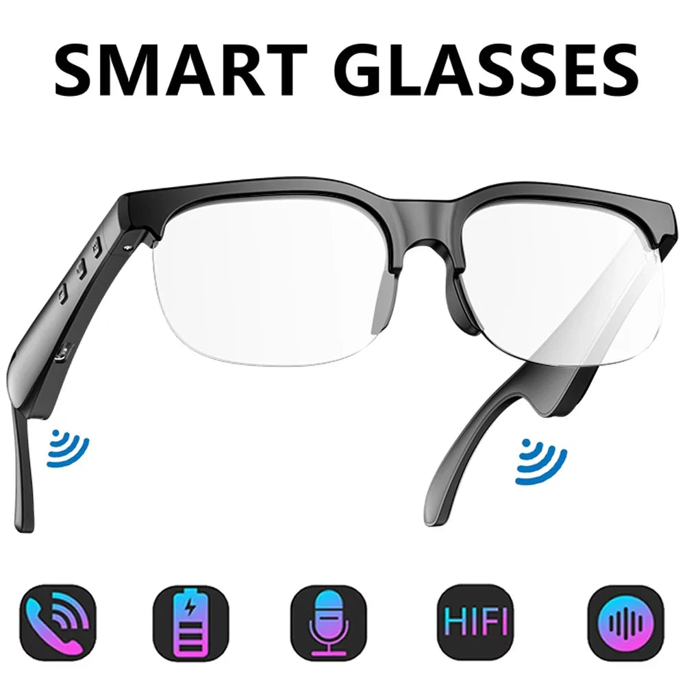 Smart Audio Glasses with Bluetooth Earbuds | Hands-Free