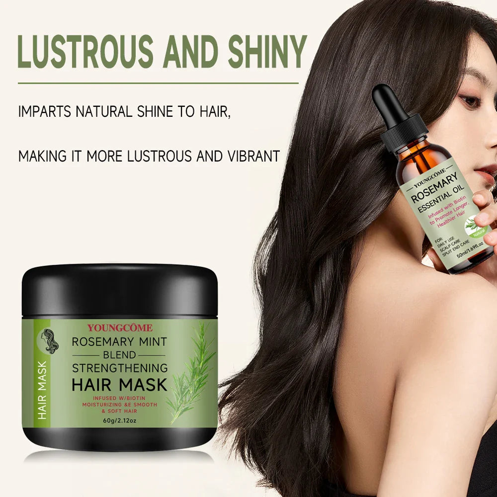 Rosemary Hair Care Set – Shampoo, Serum, Mask & Scalp Oil