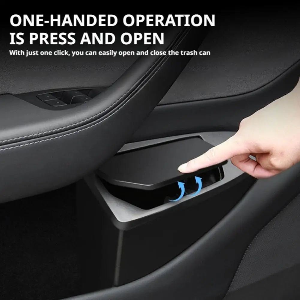For Tesla Model Y Juniper 2025 front Rear door storage slot Front Door Trash Garbage Bin Waterproof Storage Box Car Accesso Peaceful Pleasures Health and Wellness