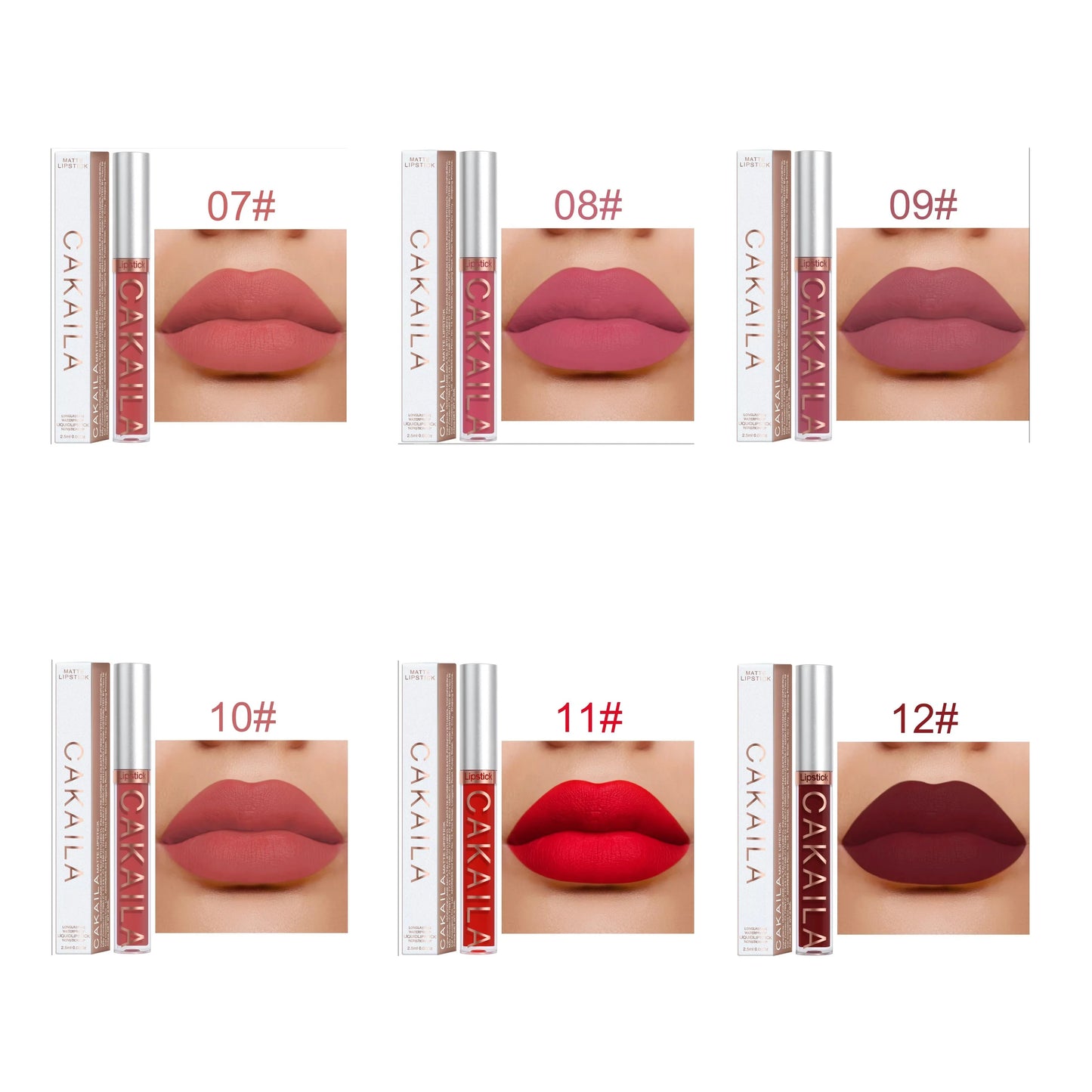 18-Color Matte Waterproof Lipstick – Non-Transfer Lip Gloss Set