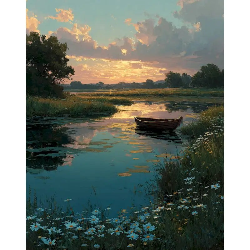 Forest Landscape Paint by Numbers Kit for Adults – 60×75cm