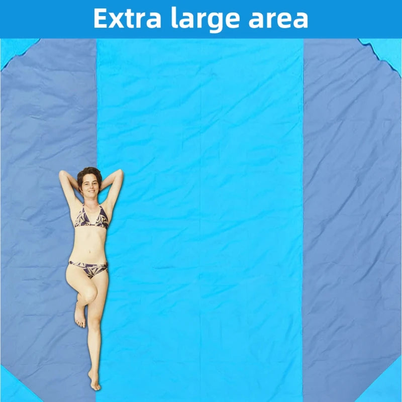 Waterproof Picnic Mat Outdoor Beach Mat Folding Portable Camping Mat Gingham Moisture Proof Lightweight Blanket with Pocket Peaceful Pleasures Health and Wellness