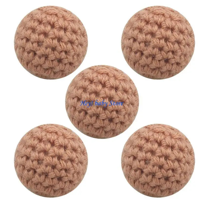 16mm Crochet Beads for Pacifier Clips, Keychains & Jewelry
