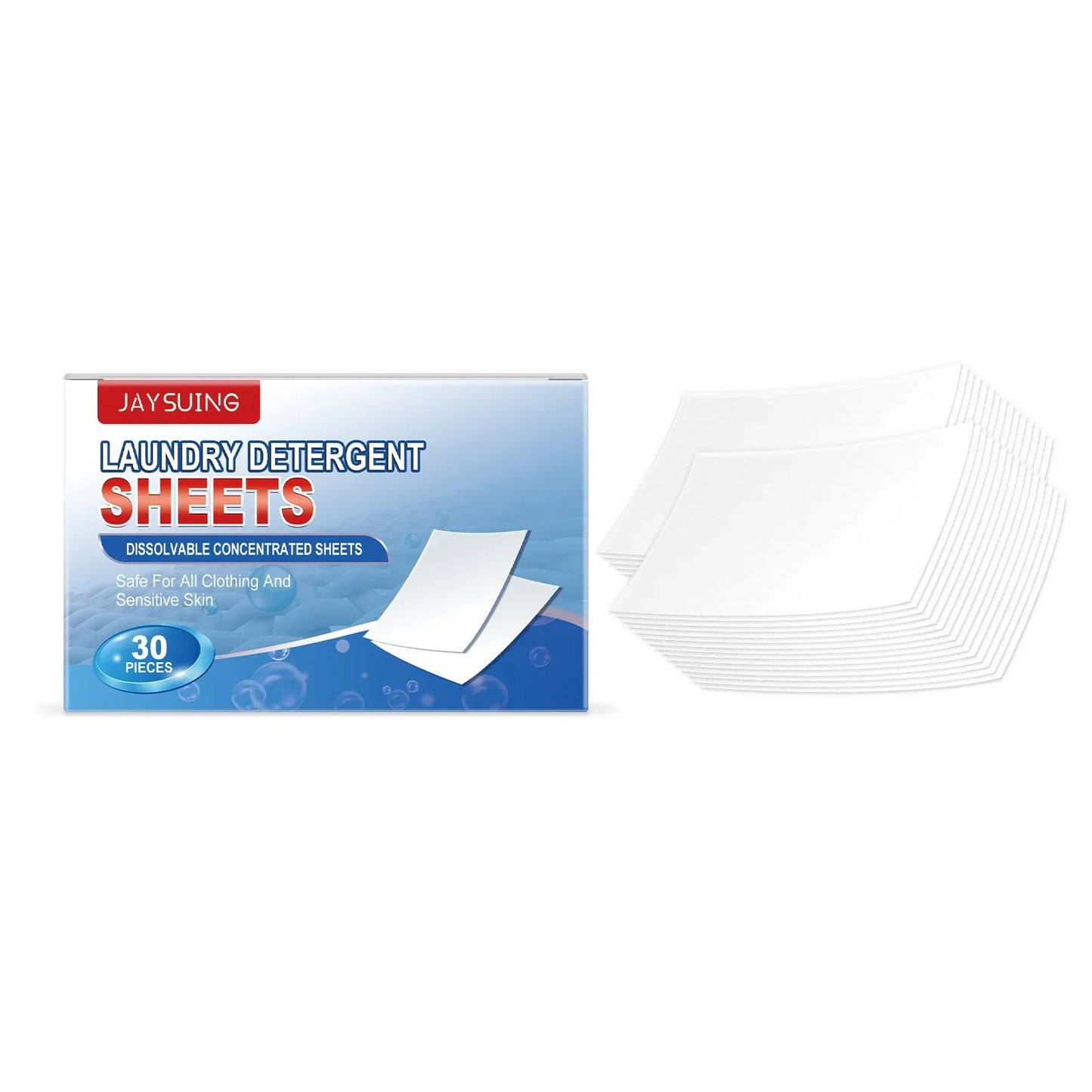 Jaysuing Laundry Detergent Sheets 30pc – Stain & Odor Remover