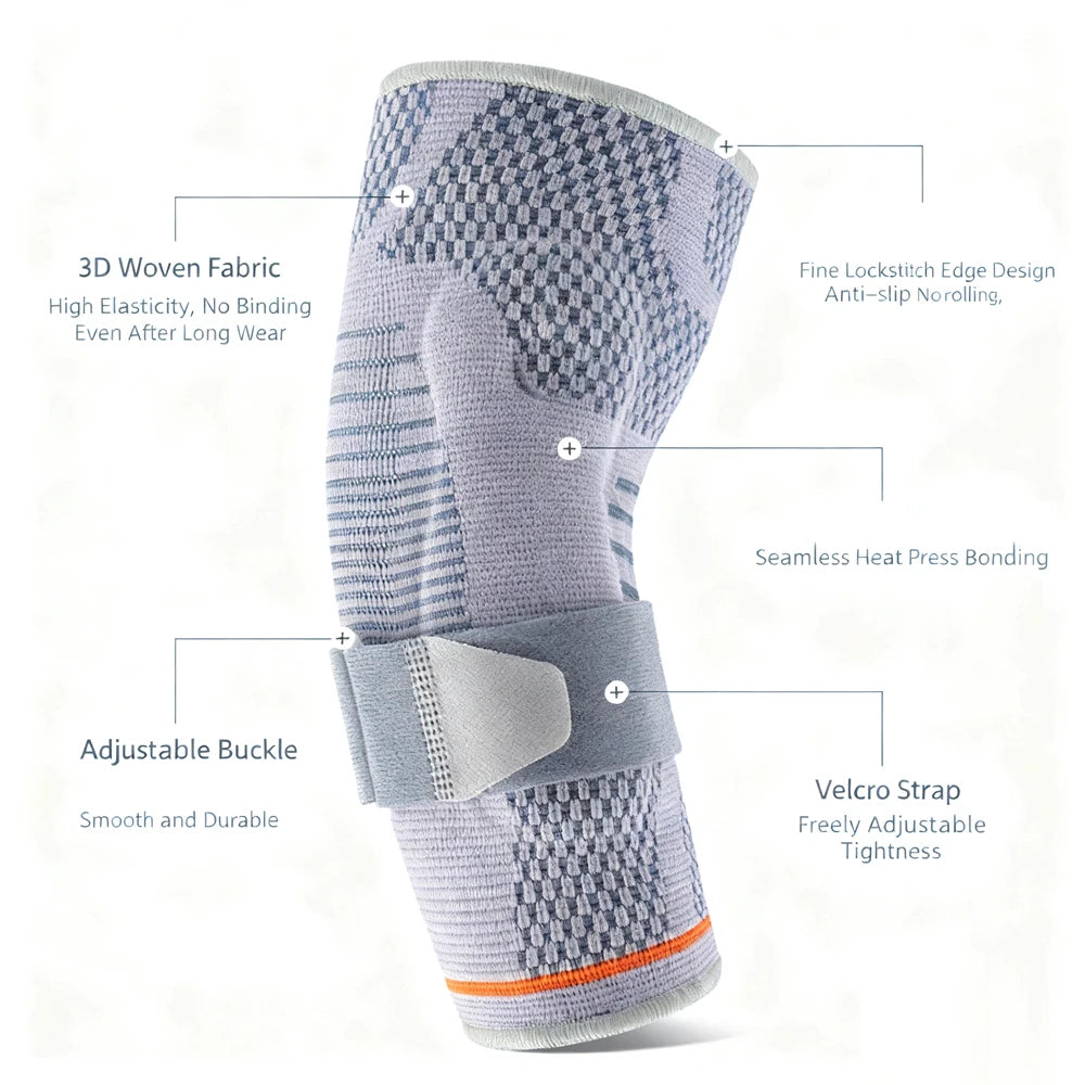 Arthritis Elbow Compression Sleeve with Strap - Adjustable Arm Support Brace with Gel Pad for Tendinitis,Golfers,Weightlifting Peaceful Pleasures Health and Wellness