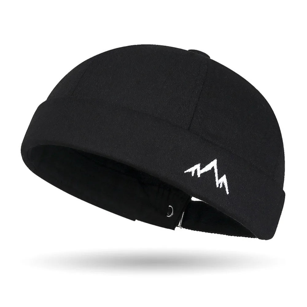 Retro Brimless Beanie Hat | Unisex Docker Cap Adjustable