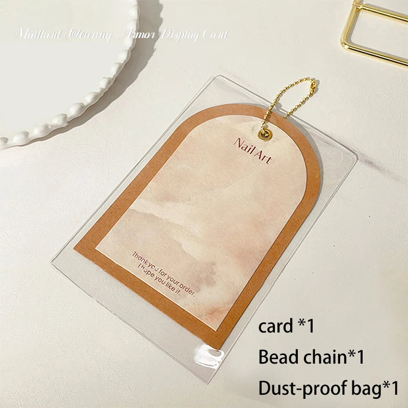 Nail Art Display Shelf False Nail Display Photo Stand Wearing Nail Display Cards Dustproof Bag Storage Nail Display Storage Tool Peaceful Pleasures Health and Wellness N3