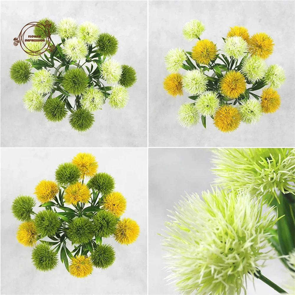 10pcs Artificial Dandelion Flowers – Home, Wedding & Table Decor