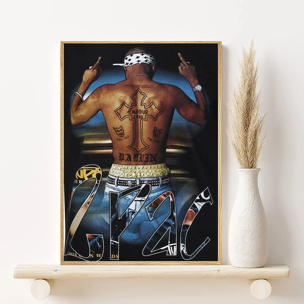 2Pac Minimalist Canvas Poster | Hip-Hop Wall Art Decor