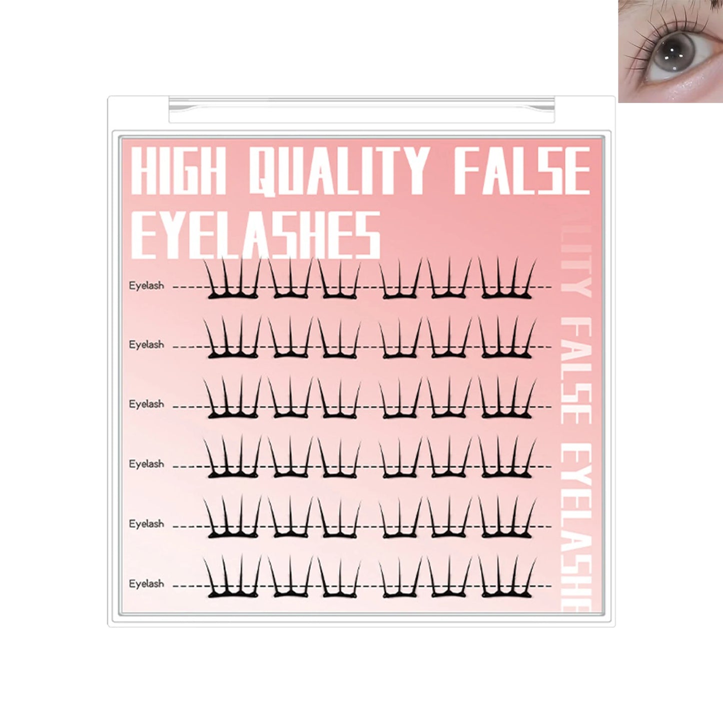 Korean Idol DIY Lashes Extension Cute Cat Paw False Eyelashes Natural Make Up Large Capacity DIY Lash Cluster Peaceful Pleasures Health and Wellness style 1
