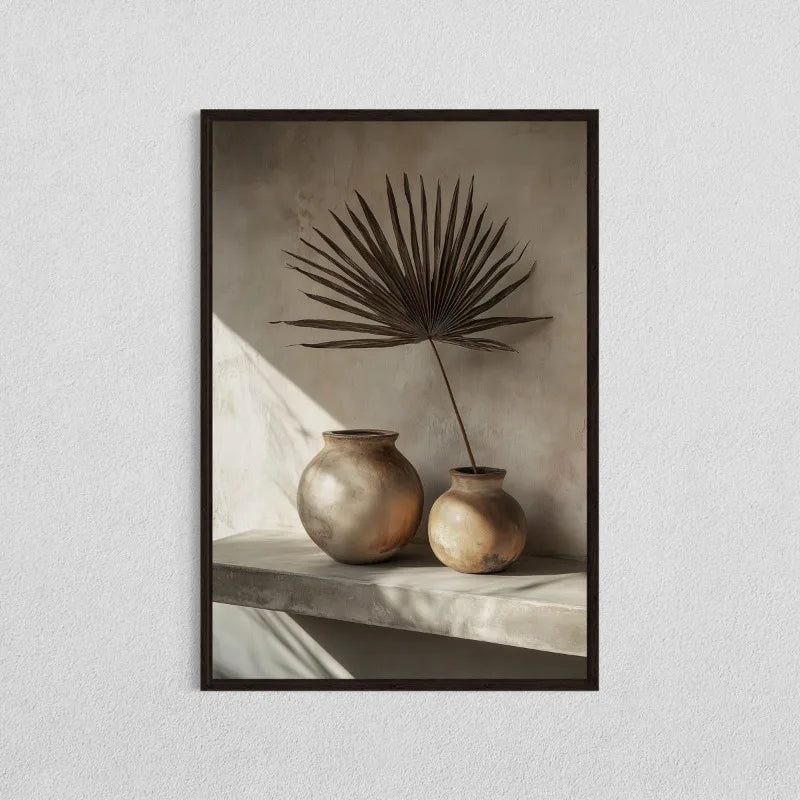 Minimalist Olive Tree Botanical Canvas Wall Art | Mediterranean Print