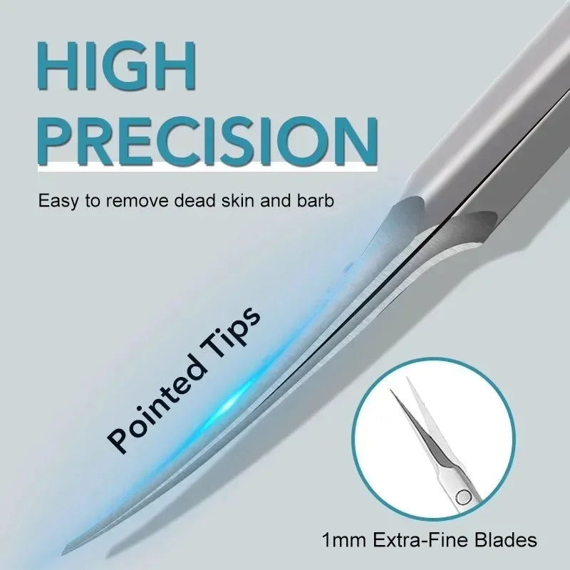 Curved Stainless Steel Cuticle Scissors | Nail Art Clipper