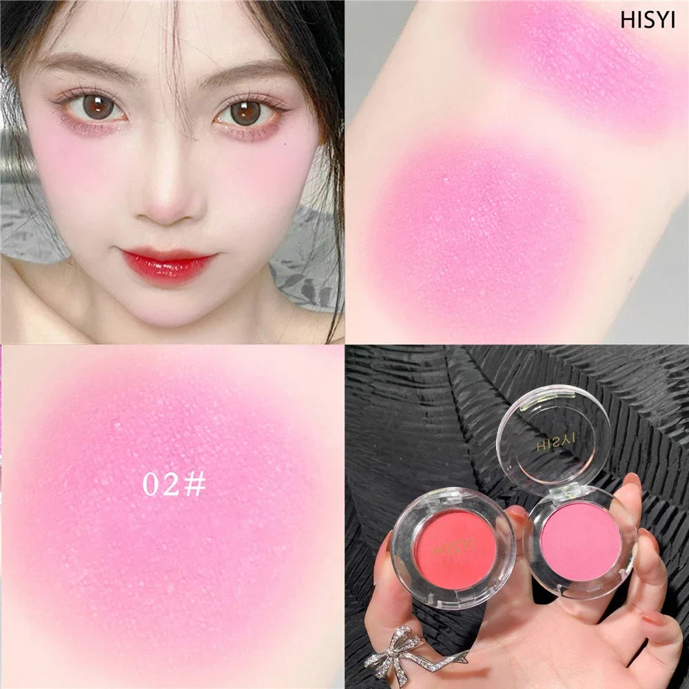 IFANYUO 6-Color Mineral Blush Palette | Matte & Shimmer Cheek Tint