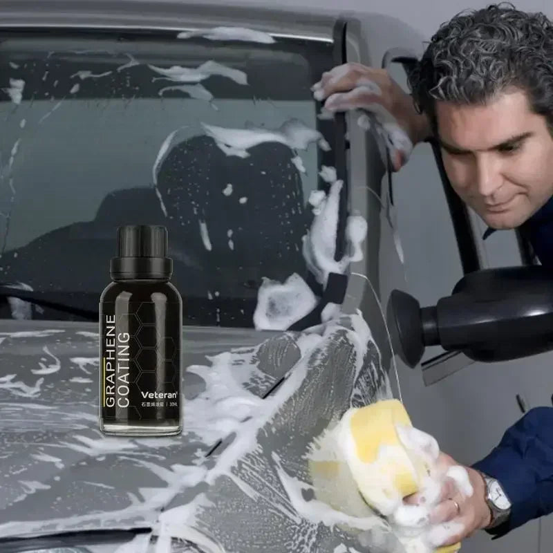 30ML Graphene Ceramic Coating with Sponge Portable Auto Car Protective Graphene Coating Agent for Prevent Scratches Chips Peaceful Pleasures Health and Wellness