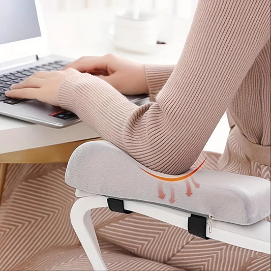 1 Pack, Two Colors to Choose From, Armrest Pad, Chair Booster, Thickened Armrest Cover, Office, Gaming, Memory Foam, Cross-Border Elbow Support, Hand Pillow Peaceful Pleasures Health and Wellness 1Pcs 1
