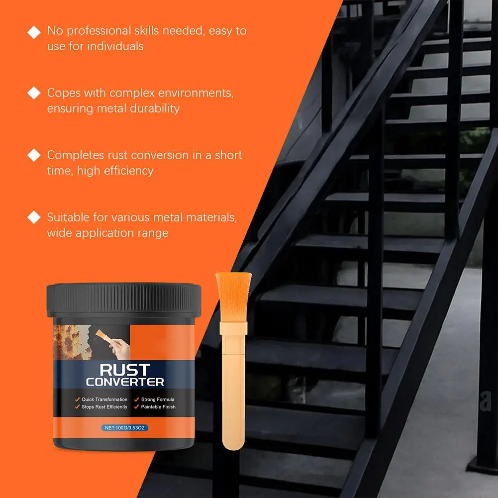 Rust Converter & Metal Primer Paint - Stops Rust Corrosion Inhibitor Coating For Automotive Marine Industrial Metal UV Resistant Peaceful Pleasures Health and Wellness