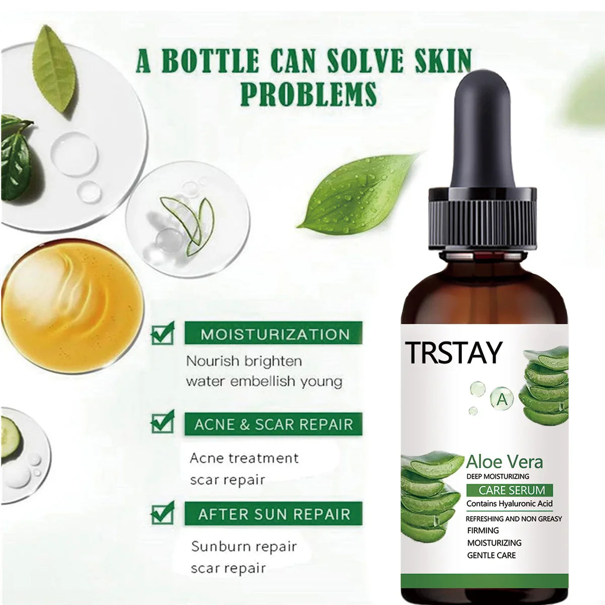 Aloe Vera Vitamin E Face Serum – Brighten & Hydrate Skin