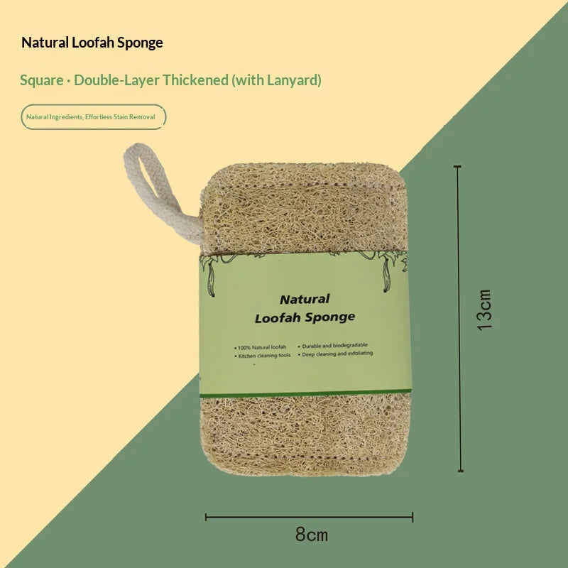 Natural Luffa Dish Scrubber 3-Pack | Eco-Friendly Kitchen Sponge