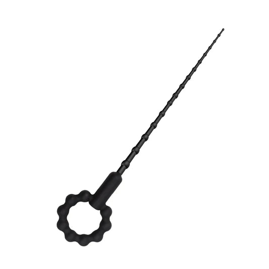 Silicone Vibrating Urethral Sound for Intense Stimulation, Electric Prostate Massager Toy, Soft & Flexible Beaded Design Peaceful Pleasures Health and Wellness Urethral Sound