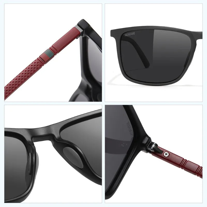 Large Square Polarized Sunglasses UV400 | Fishing & Driving