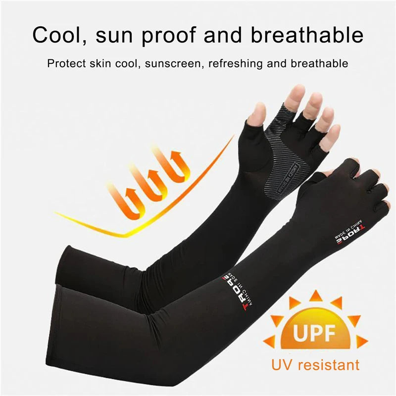 Sunscreen Cooling Arm Sleeve for Outdoor Sports Peaceful Pleasures Health and Wellness