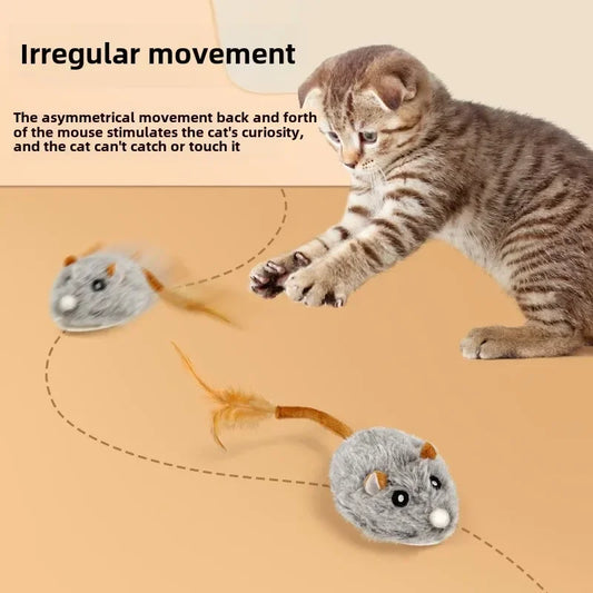 Automatic Electric Mouse Cat Toy – Interactive Self-Moving Toy Interactive Cat Toy Peaceful Pleasures Health and Wellness