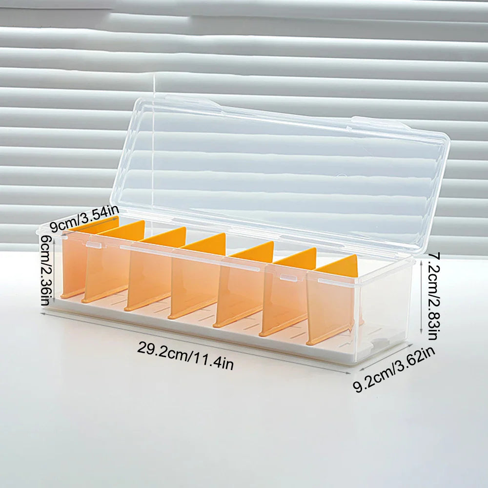 Card Storage Box with Dividers – Holds 550+ TCG Cards