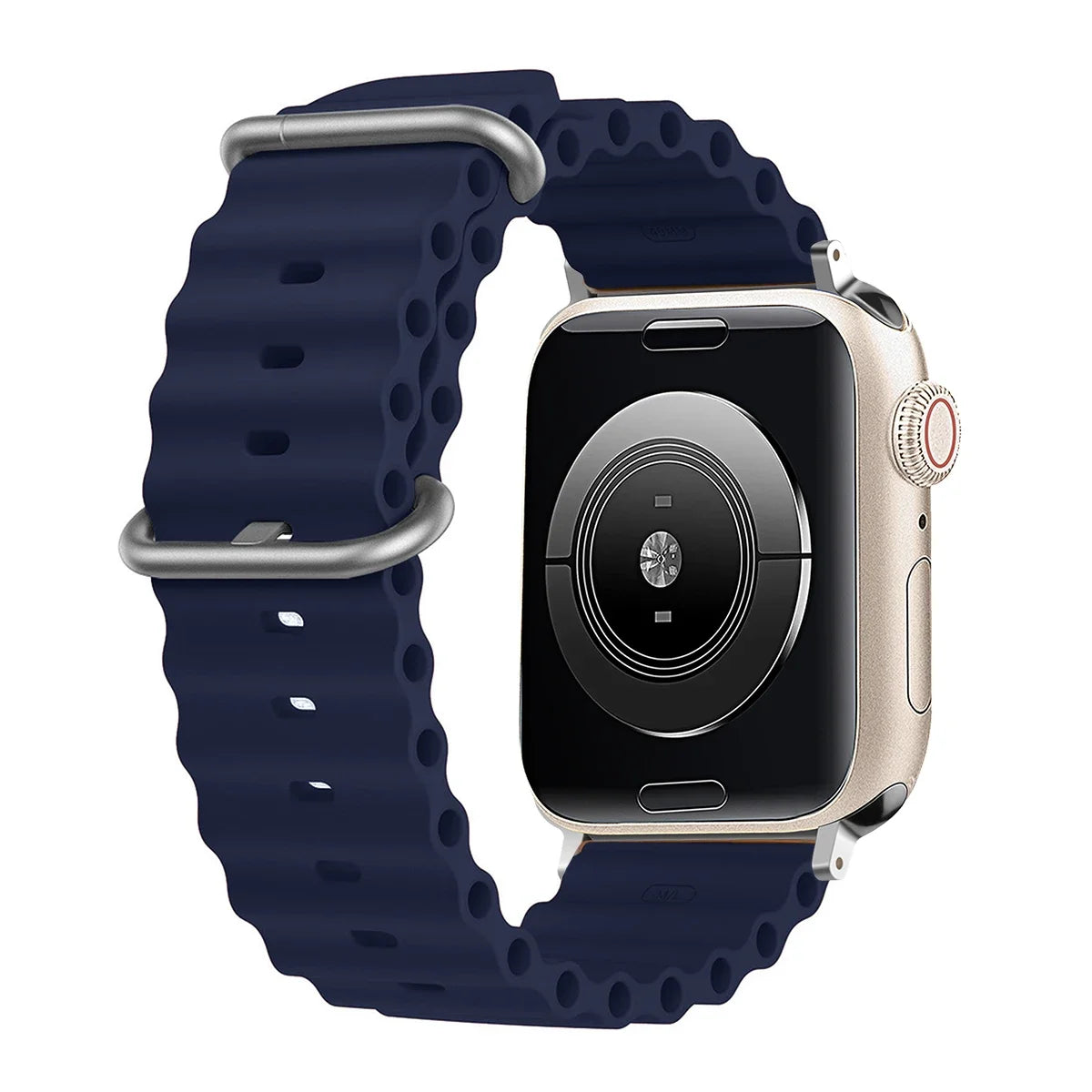 Silicone Ocean strap for Apple watch band Ultra Series 9 SE iwatch 42mm 44mm 45mm 49mm 38mm 40mm 41mm correas 49 44 45 mm bands Peaceful Pleasures Health and Wellness MU 42mm 44mm 45mm 49mm