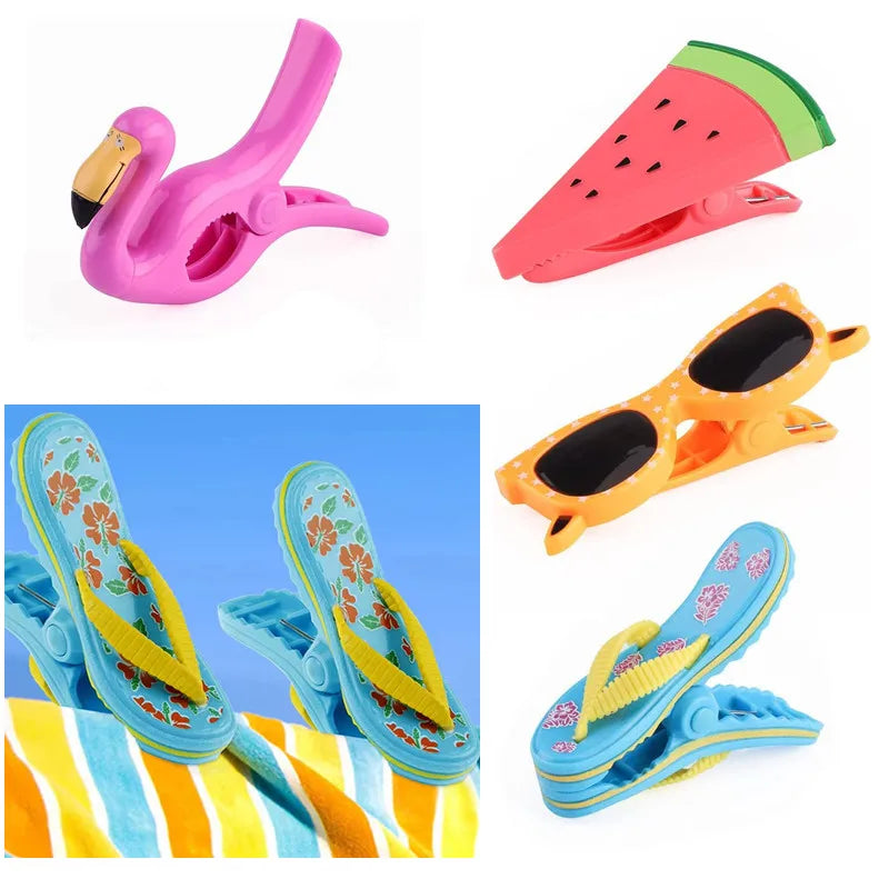 Large Beach Towel Clips for Chairs & Sun Loungers – Durable Beach Chair Accessory Peaceful Pleasures Health and Wellness