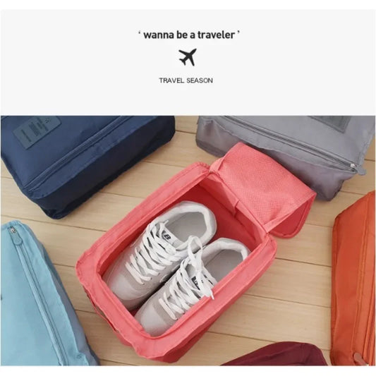 Foldable Sneaker Bag – Portable Waterproof Shoe Organizer Shoe Storage Bag Peaceful Pleasures Health and Wellness