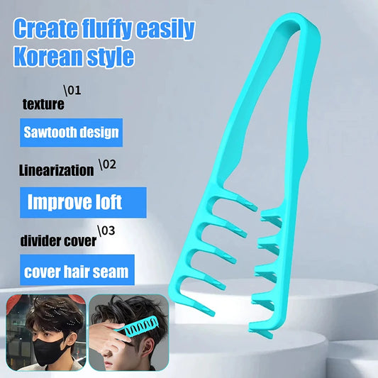 Volumizing Wide-Tooth Hair Styling Comb Curling Tools Fluffy Texture For Men Ideal For All Hair Types Hairstyling Tools Peaceful Pleasures Health and Wellness