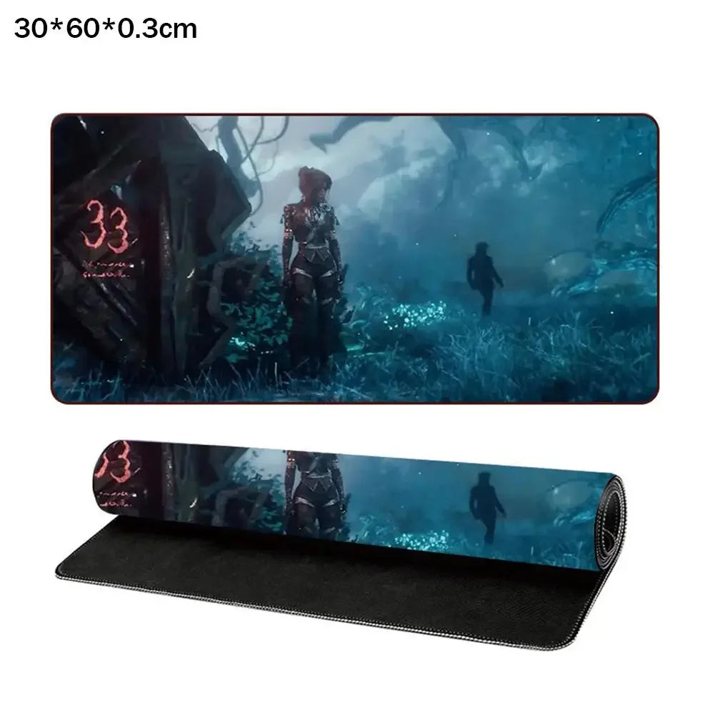 Hot Game Clair Obscur Expedition 33 gamer Keyboard Mouse Mat 30*80/30*60cm Large Gamer Mousepad PC Desk Mat Gaming Accessories Peaceful Pleasures Health and Wellness 05 60cm