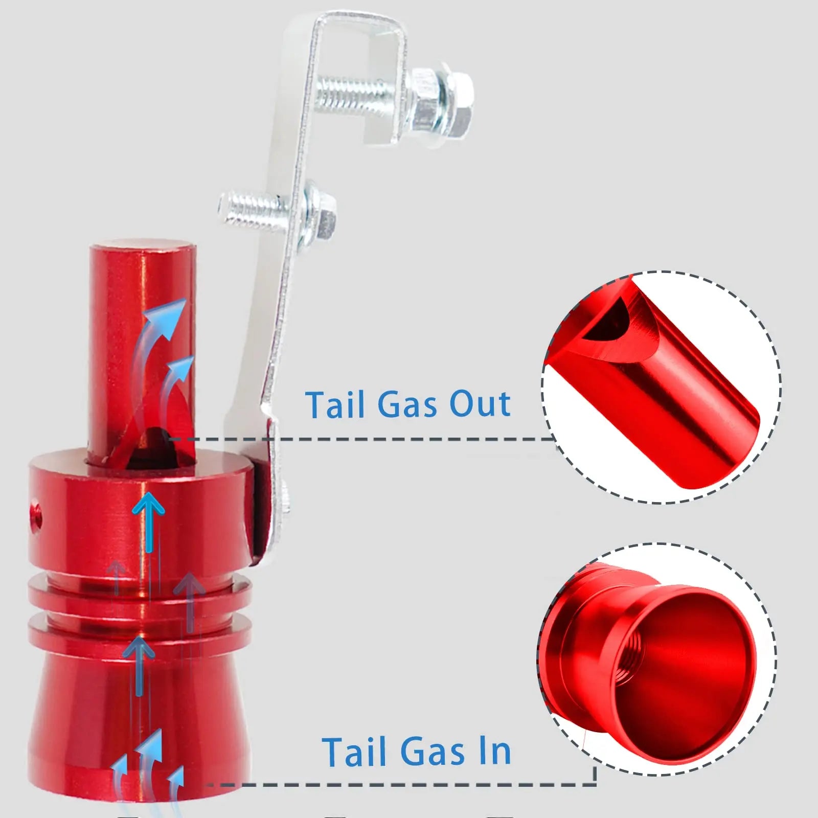Motorcycle,Truck,Car Turbo Sound Universal Aluminum Car Turbo Whistle Muffler Pipe Whistle Car Roar Maker 4 Sizes Peaceful Pleasures Health and Wellness