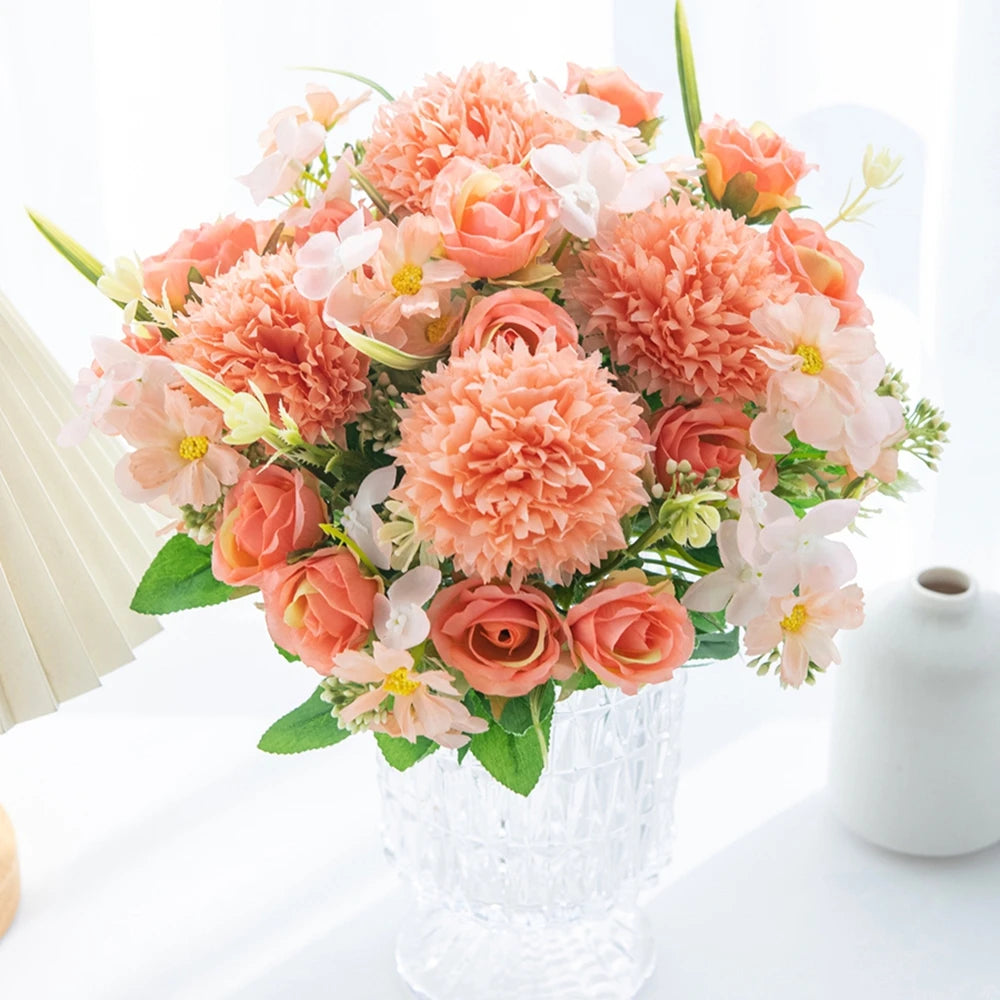 Artificial Silk Rose Bouquet | Wedding, Home & Party Décor