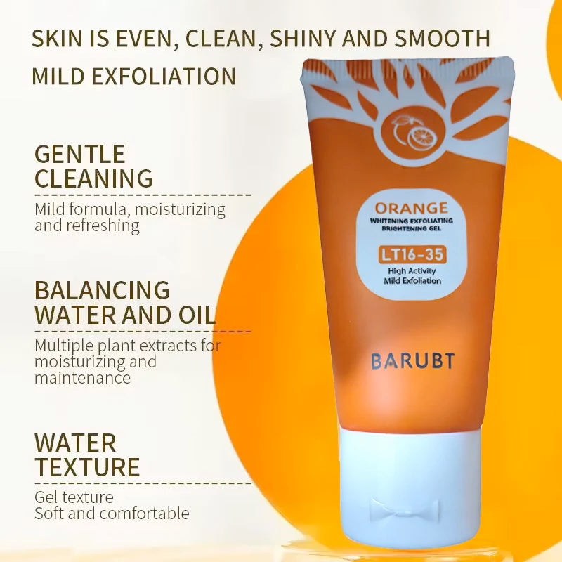 Orange Exfoliating Gel Facial & Body Scrub – 50g | Dead Skin Remover