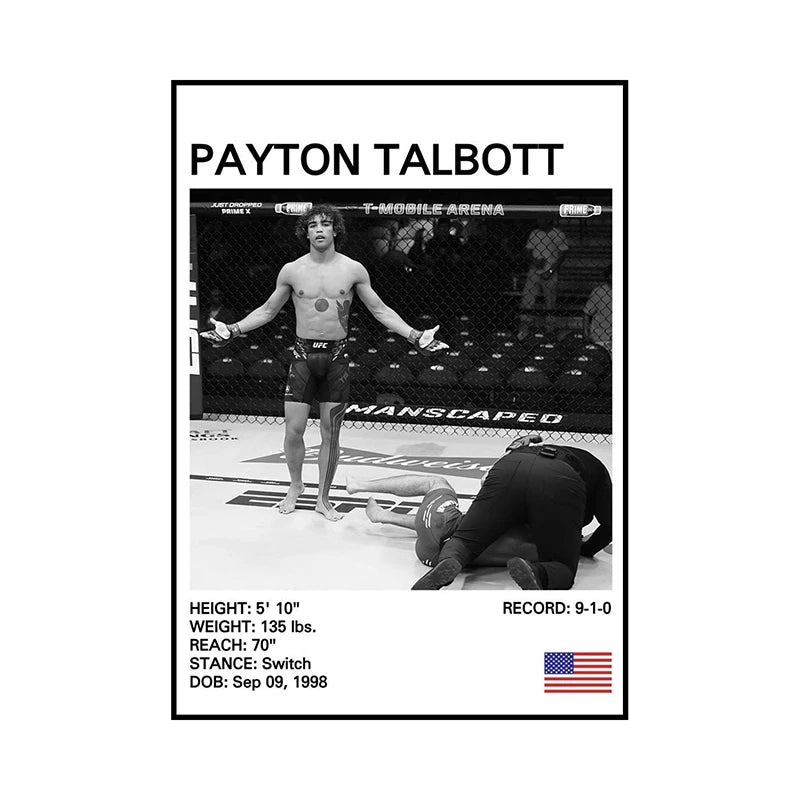 Black and White Boxing Legends Canvas Poster Boxing Inspirational Canvas Painting Print Wall Art for Gym Bedroom Home Decor Peaceful Pleasures Health and Wellness