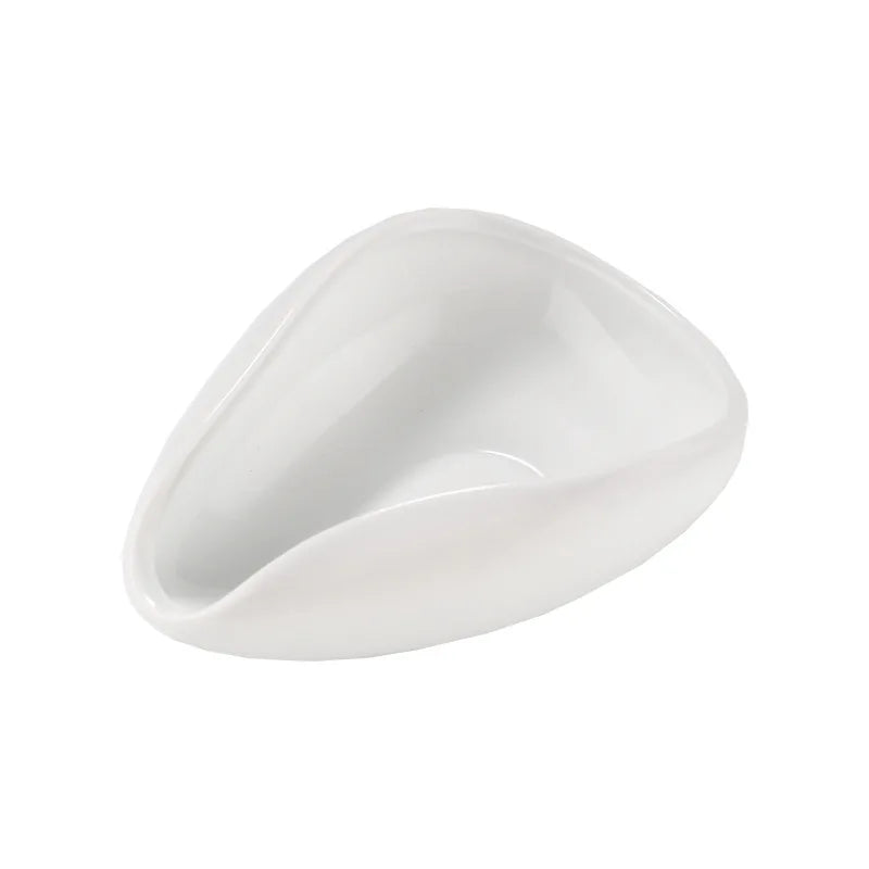 Coffee bean dish weighing bean dish ceramic measuring cup Coffee & Tea Accessory Dosing Scoop And Cup Ceramic Coffee Dosing Tray Peaceful Pleasures Health and Wellness white