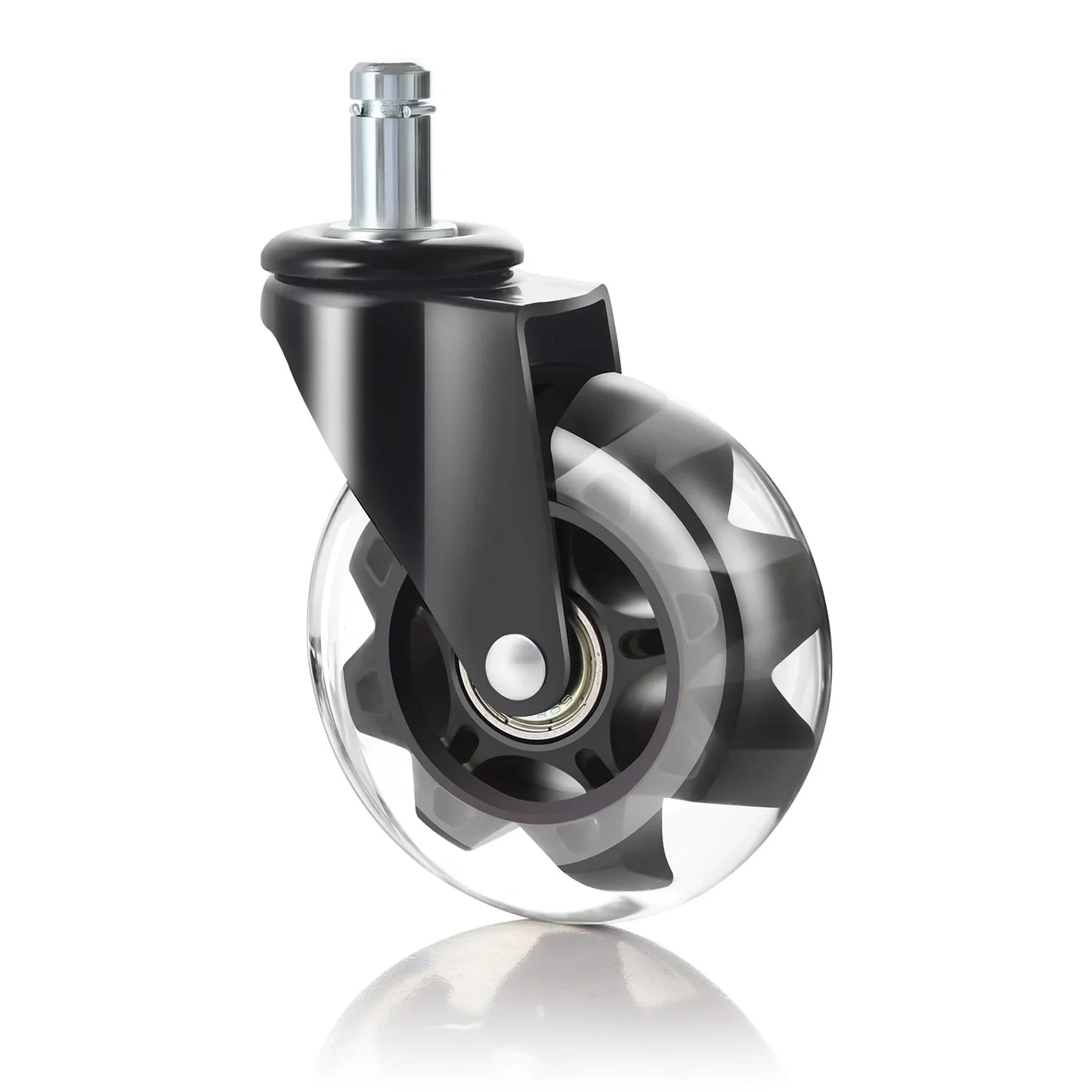 5-Pack 3" Swivel Rubber Caster Wheels – Office Chair Replacement