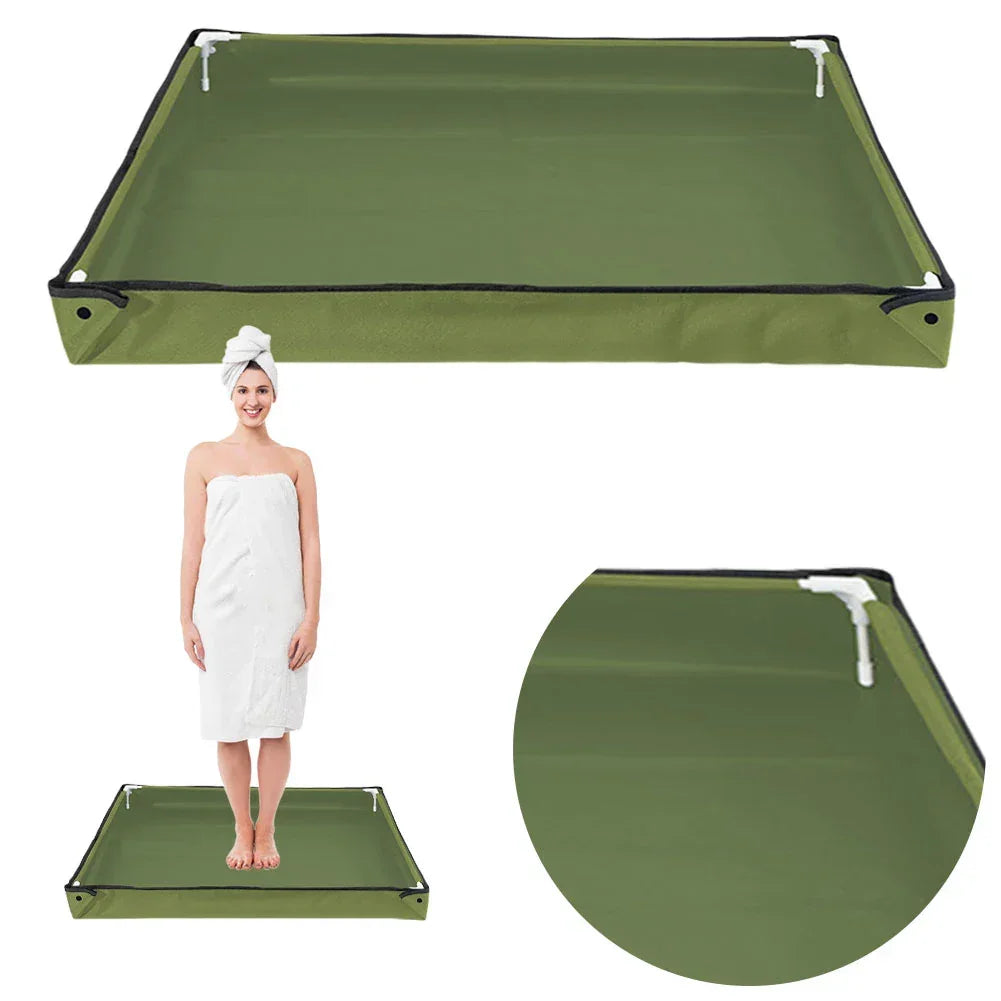 Portable Shower Base with Drain Hose – Camping & Travel Peaceful Pleasures Health and Wellness