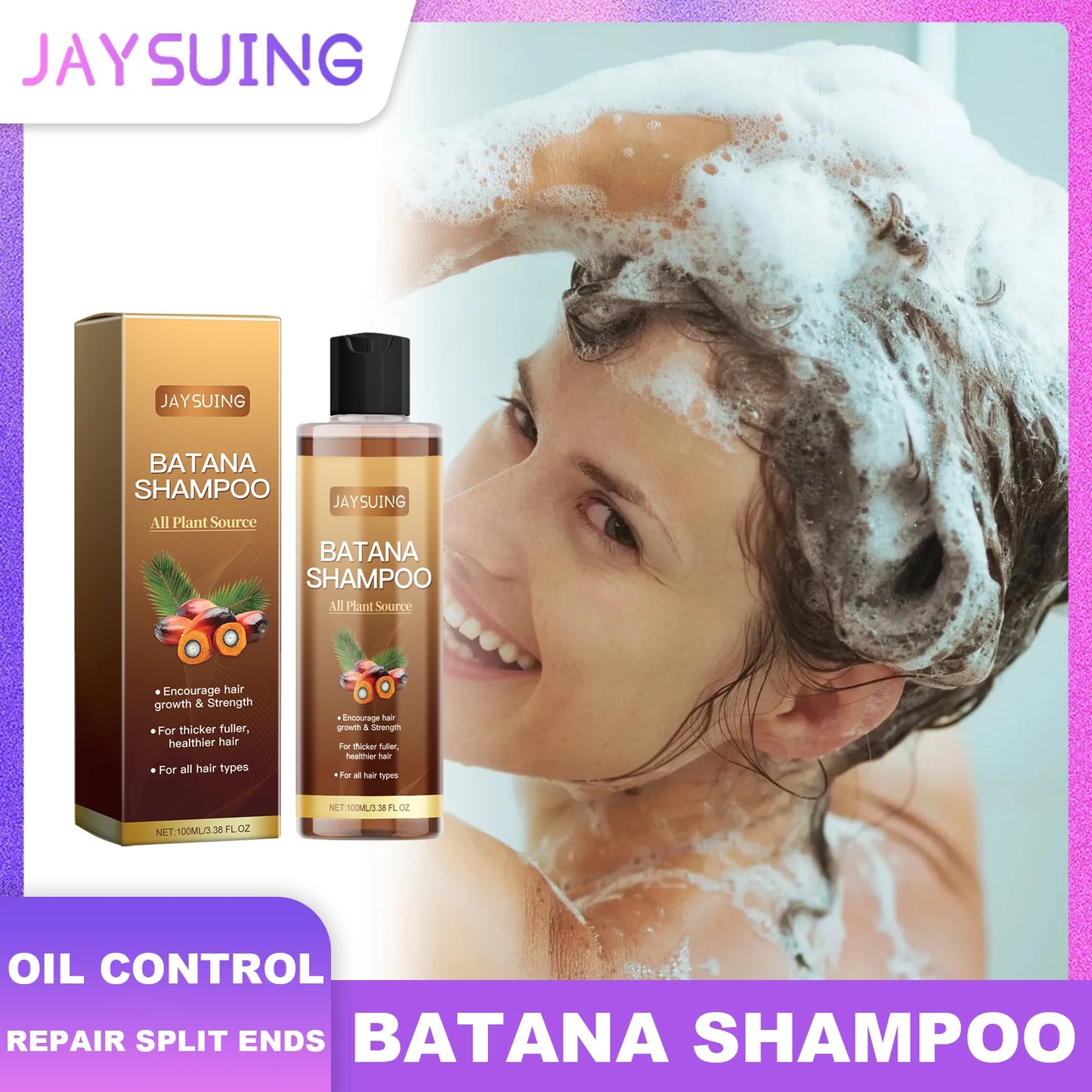 Batana Strengthening Shampoo | Scalp Cleanse, Smooth & Shine