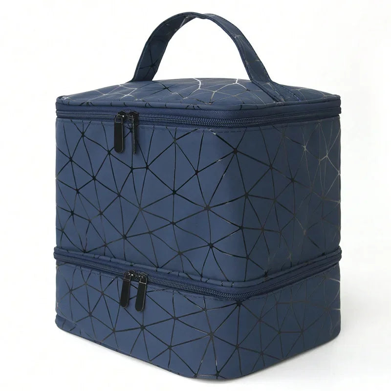 Double-Layer Nail Polish & Essential Oil Travel Organizer Bag