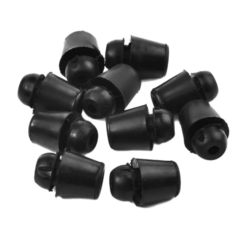 10-Pack Black Rubber Car Door Buffer Bumper Cushion Pads