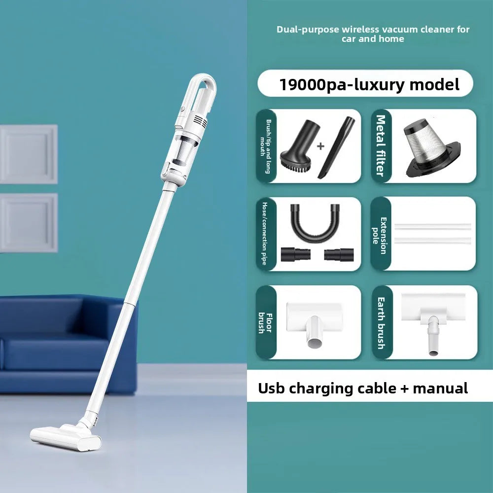 6500Pa Wireless Handheld Vacuum Cleaner – Home & Car