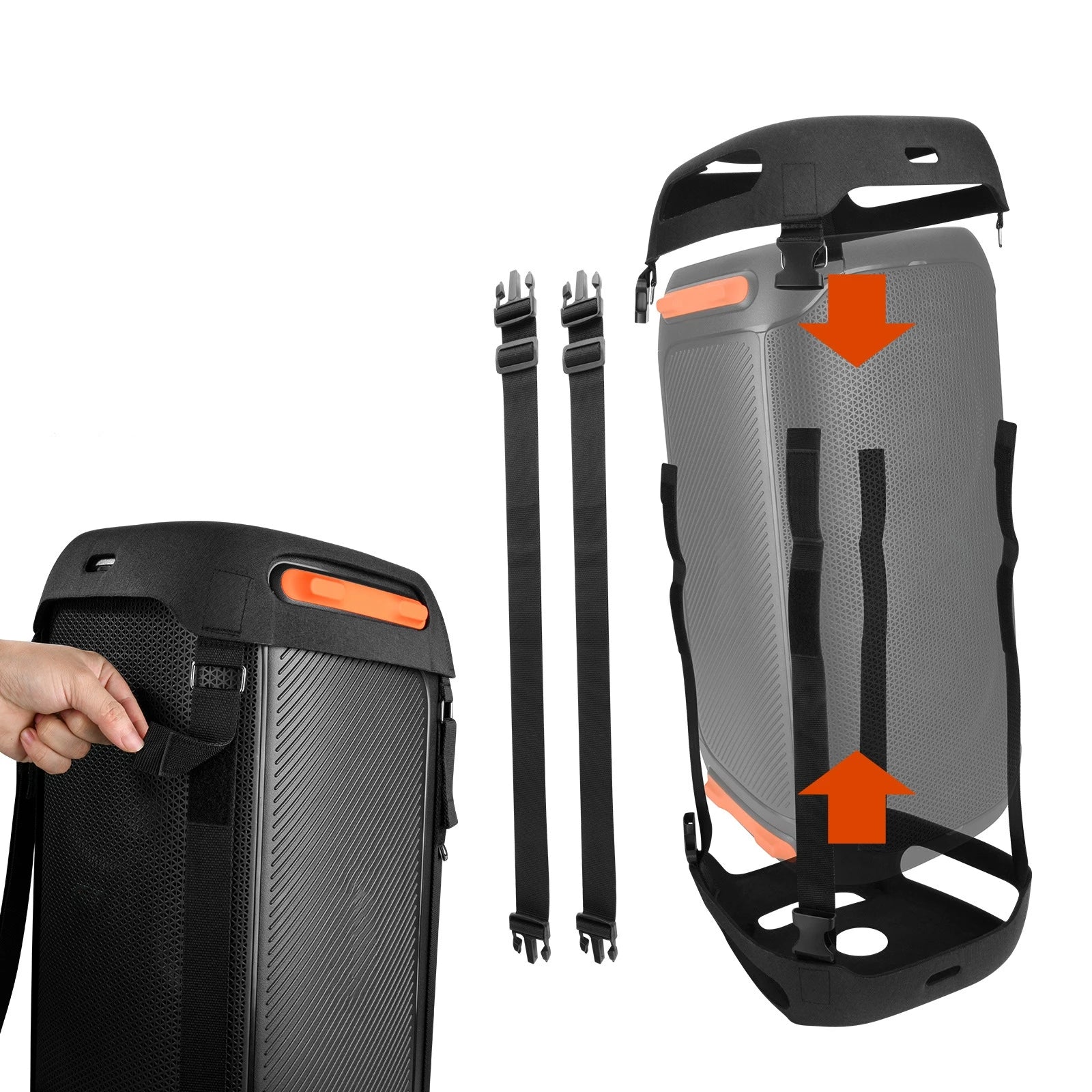 For JBL Partybox 110 Speaker EVA Case Outdoor Portable Stereo Shell Protective Cover With Shoulder Strap Peaceful Pleasures Health and Wellness