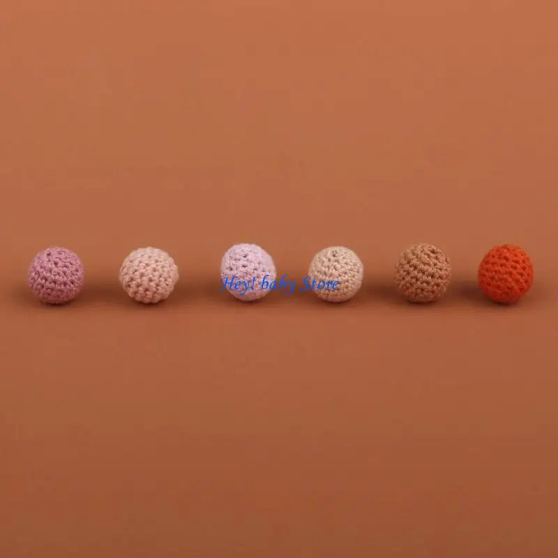 16mm Crochet Beads for Pacifier Clips, Keychains & Jewelry