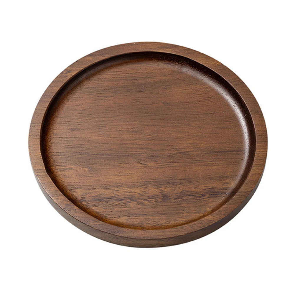 Wooden Serving Tray Rectangular Coordinating Drink Dessert Plating