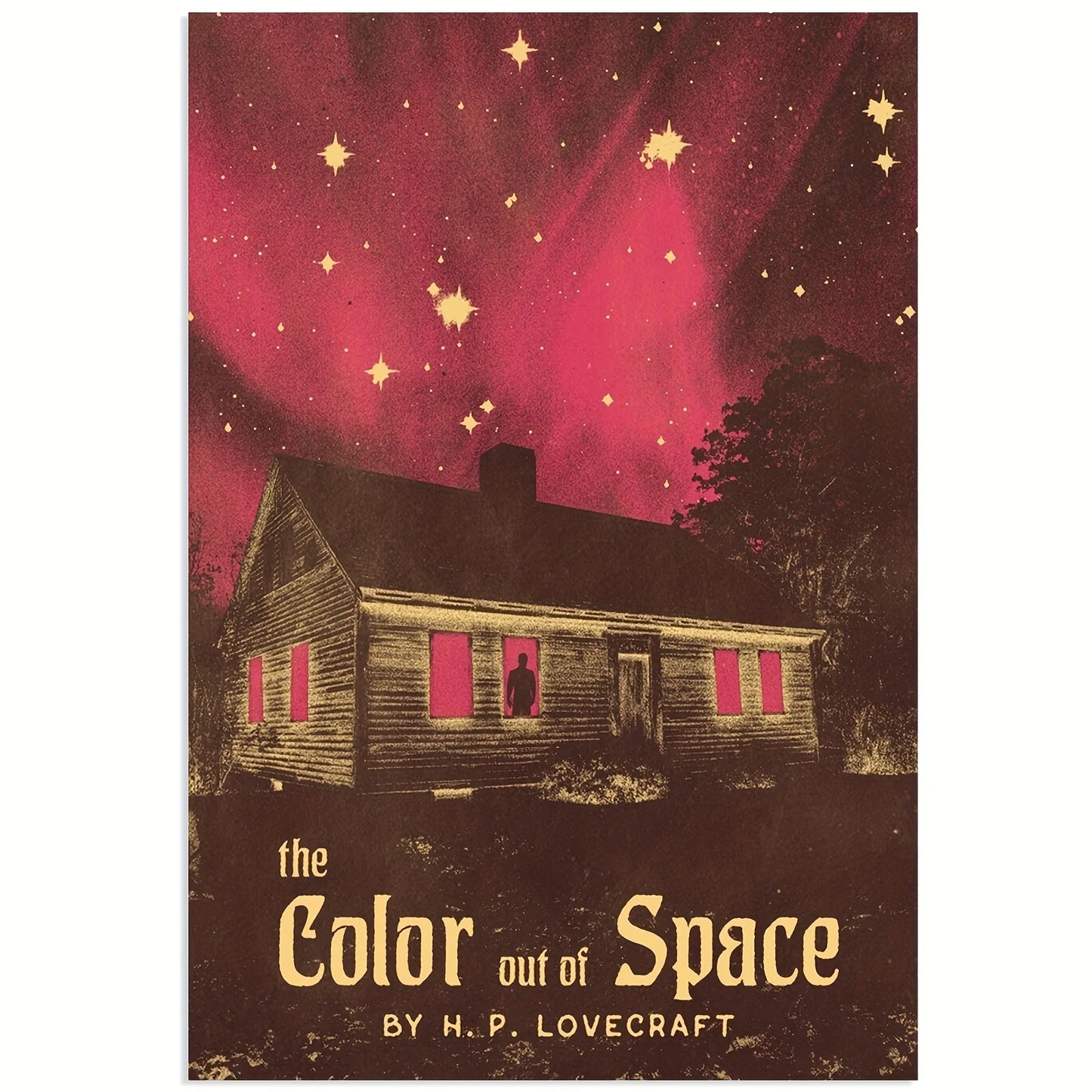 H.P. Lovecraft "Color Out of Space" Canvas Art Print | Wall Decor Canvas Art Print Peaceful Pleasures Health and Wellness ZLH5214 30x45cm No Frame