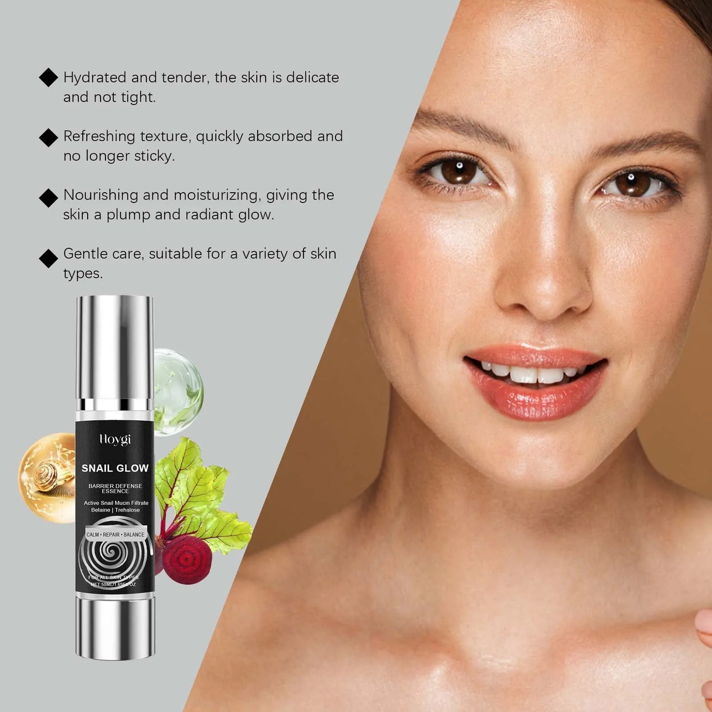 Snail Mucin Skincare Set – Collagen Cream & Hydrating Essence